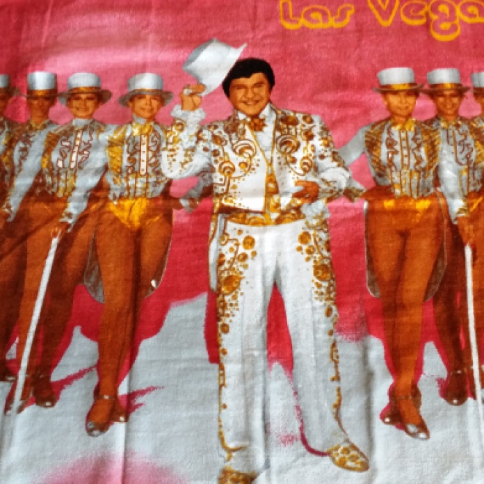 Liberace and the Rockettes Las Vegas Beach Towel